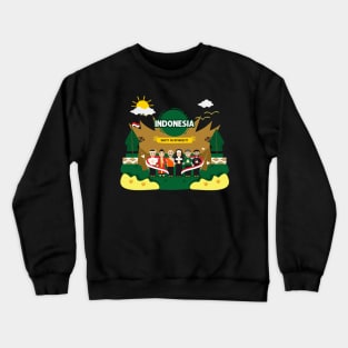 Unity In Diversity of Indonesia T-Shirt Design Crewneck Sweatshirt